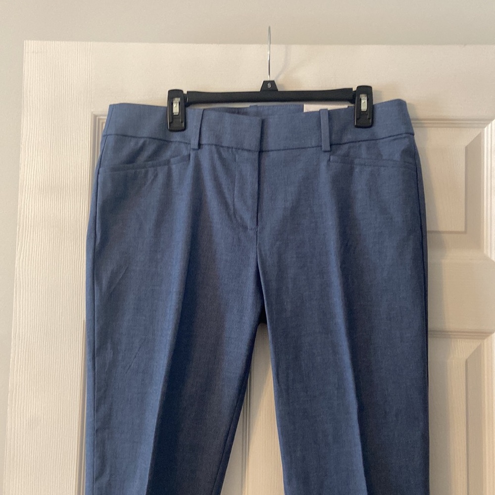 LOFT Riviera Cropped Pants in Blue size 10 brand new inseam 26” waist 34” - Picture 2 of 12